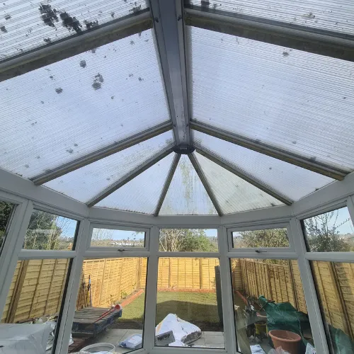Conservatory 1 in the Southampton area before the Platinum Seal upgrade